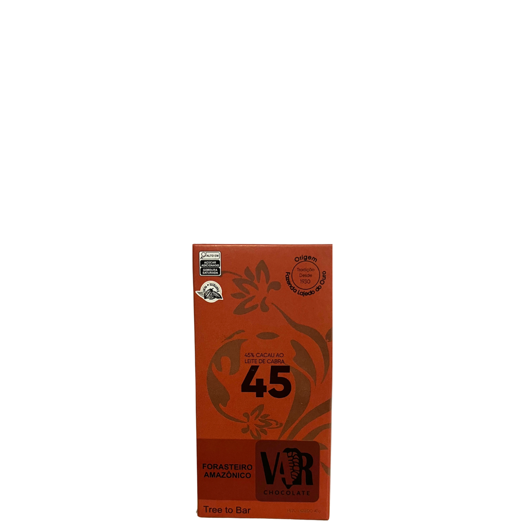 Chocolate Var Fino Lajedo 45% Cacau Ao Leite De Cabra 40g