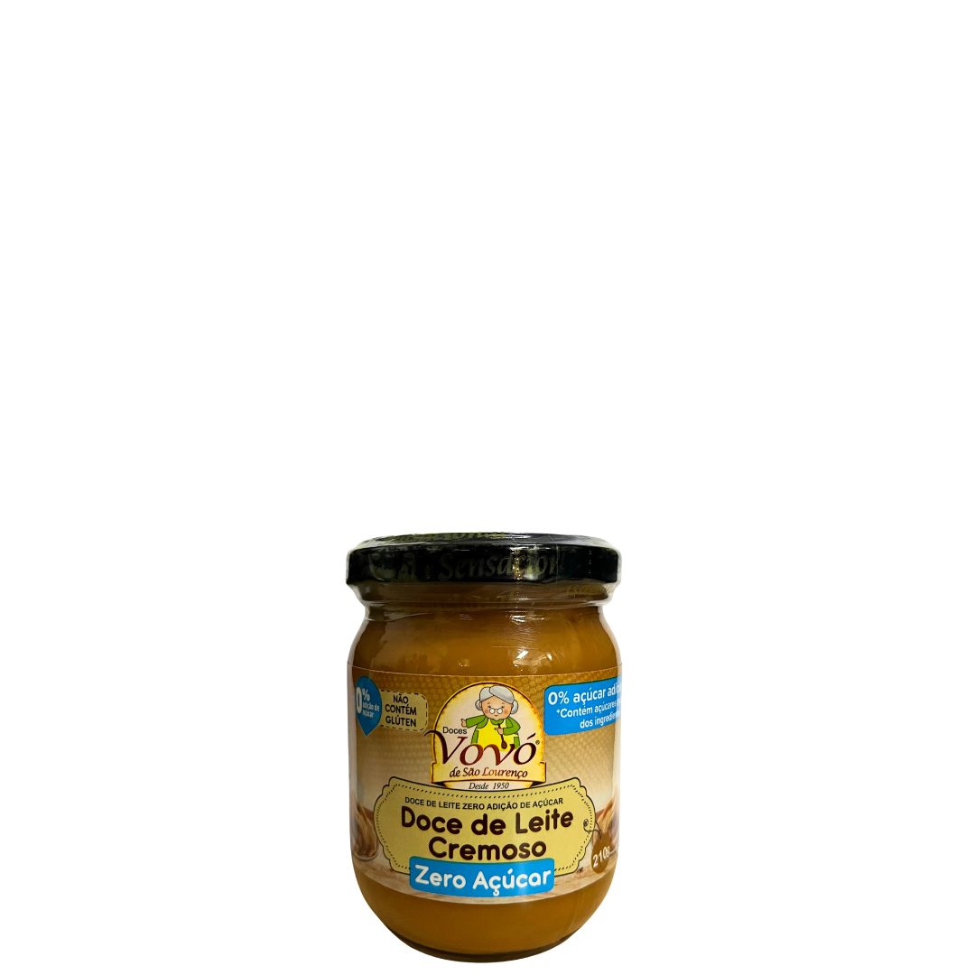 Doce De Leite Cremoso Doces Da Vovo Zero Açúcar 210g