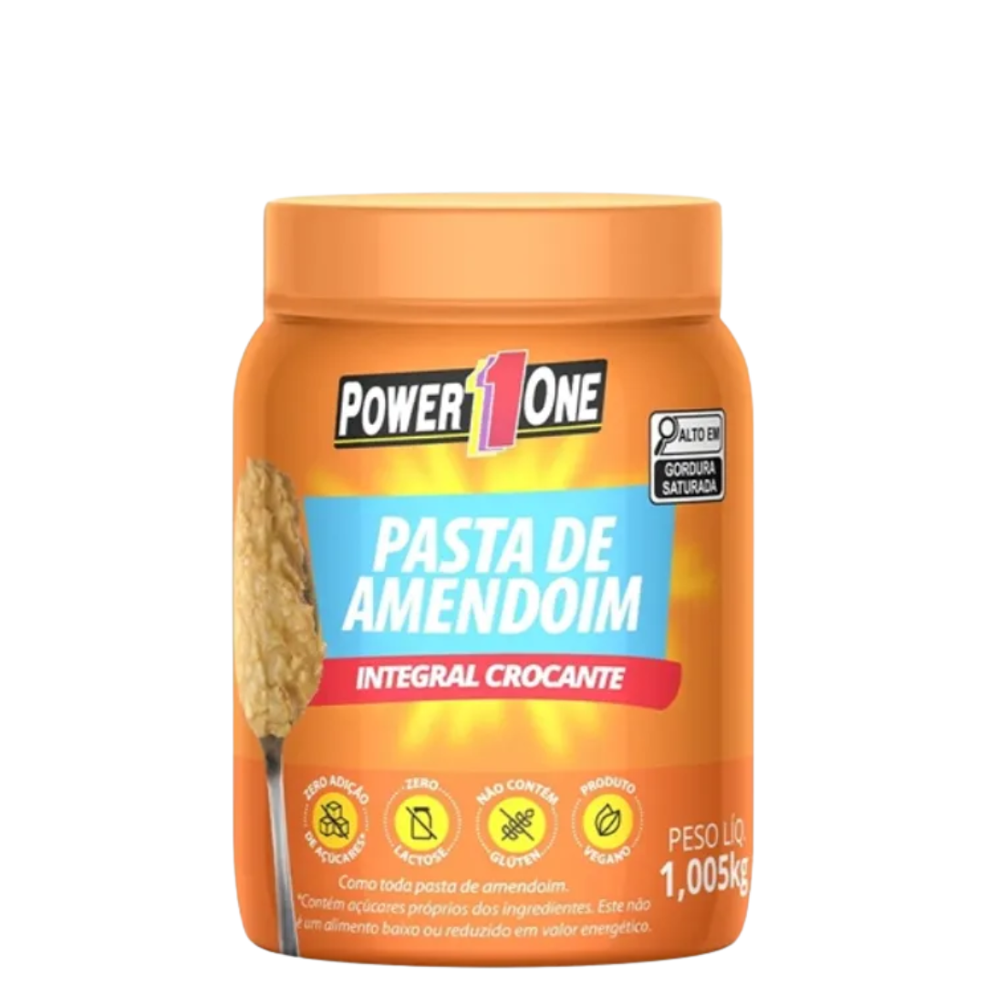 Pasta de amendoim Power One Crocante 1,005kg