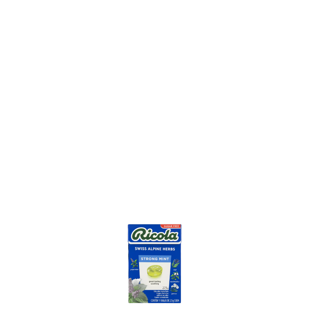 Bala Ricola Sugar Free Strong Mint 27,5g