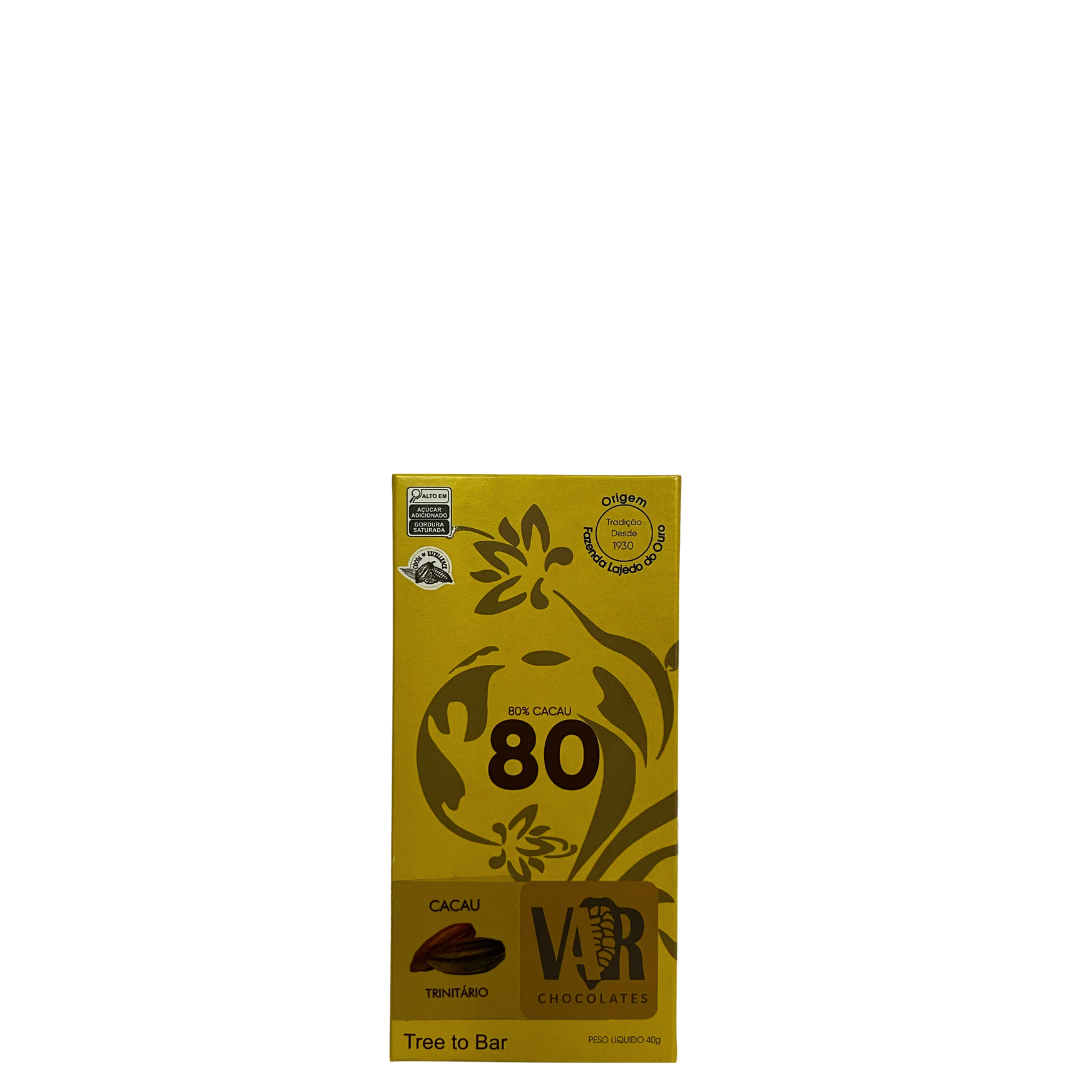 Chocolate Var Cacau Fino Lajedo 80% Cacau Trinitario 40g