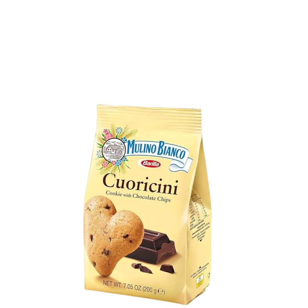 Biscoito Mulino Bianco Cuoricini C/Gotas De Chocolate 200g