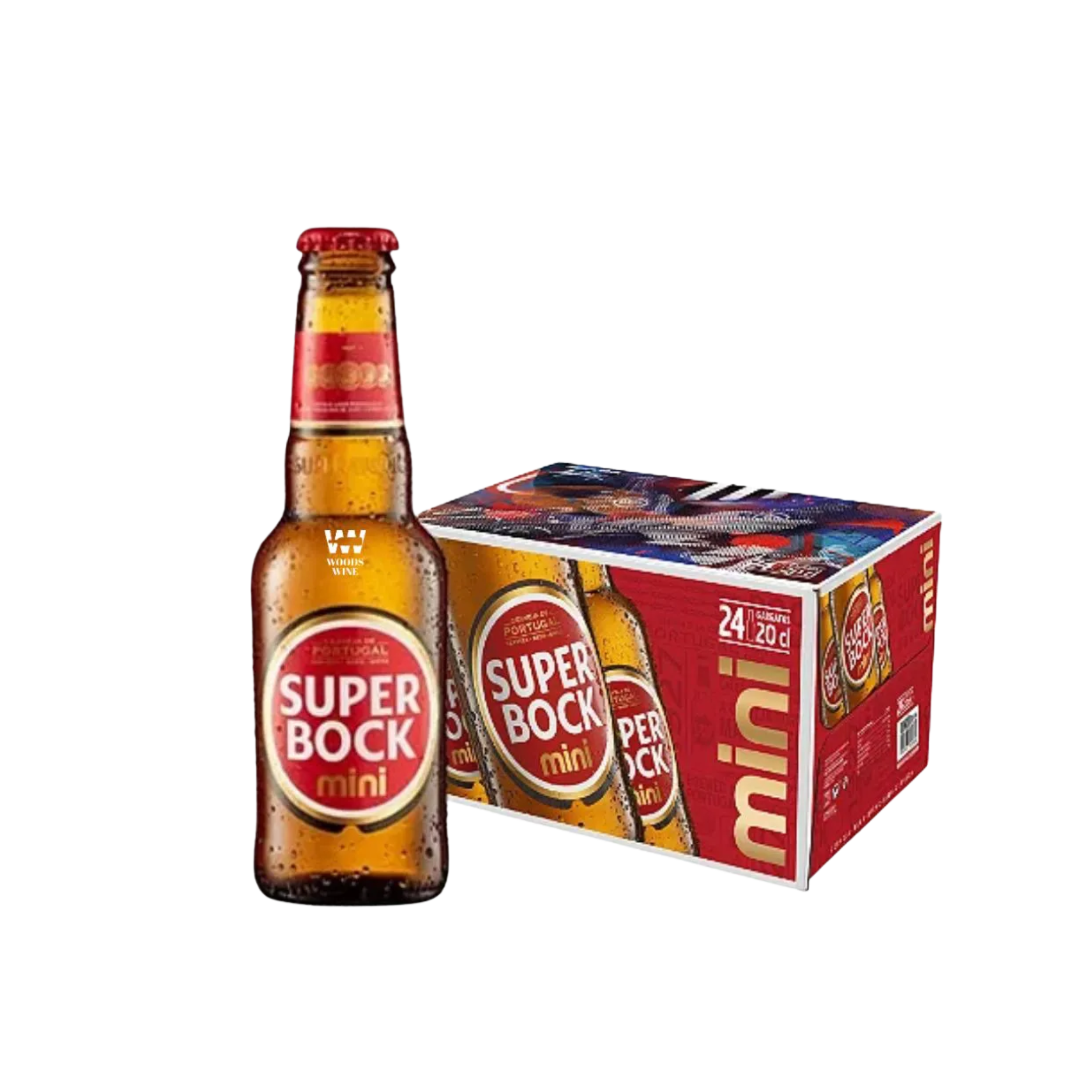 Caixa 24 Cervejas Super Bock Lager 250ml