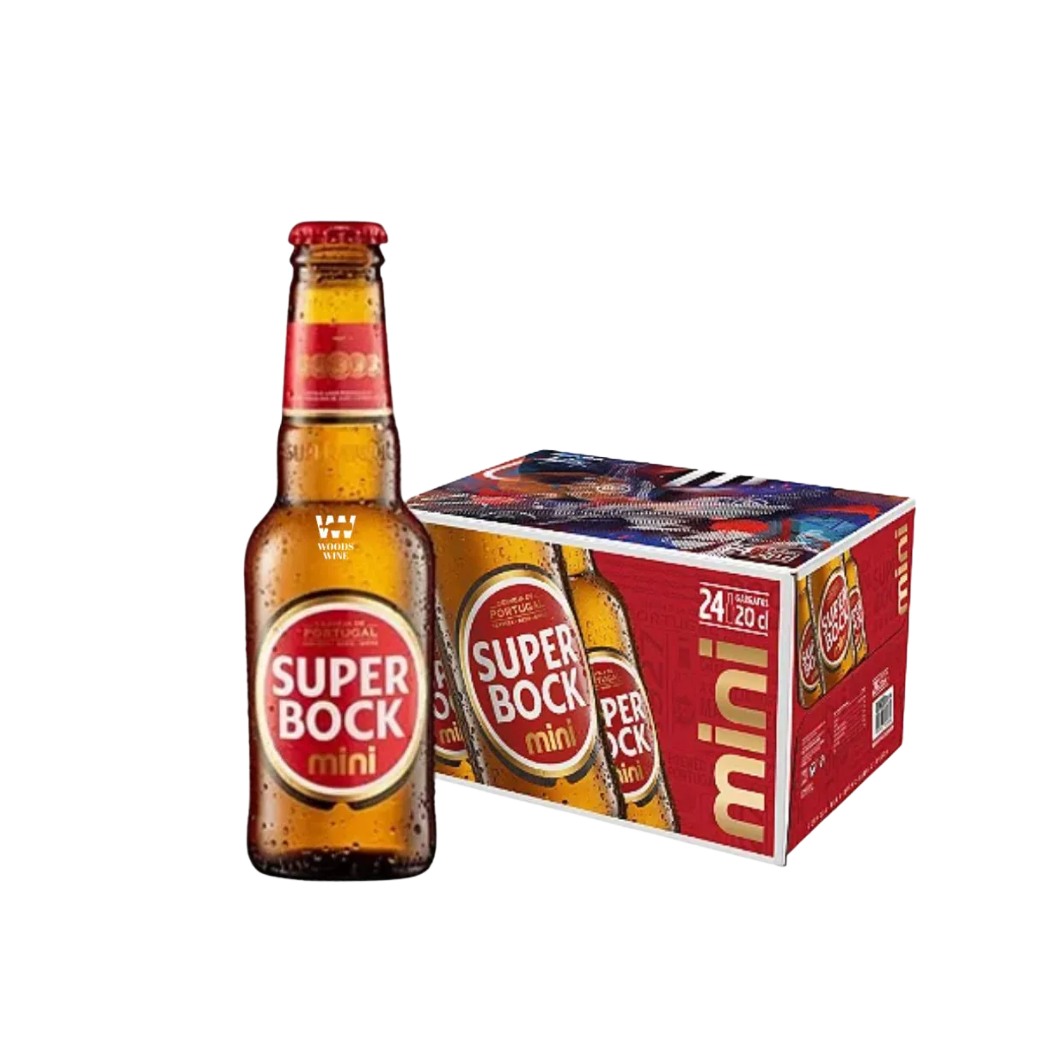 Caixa 24 Cervejas Super Bock Lager 250ml