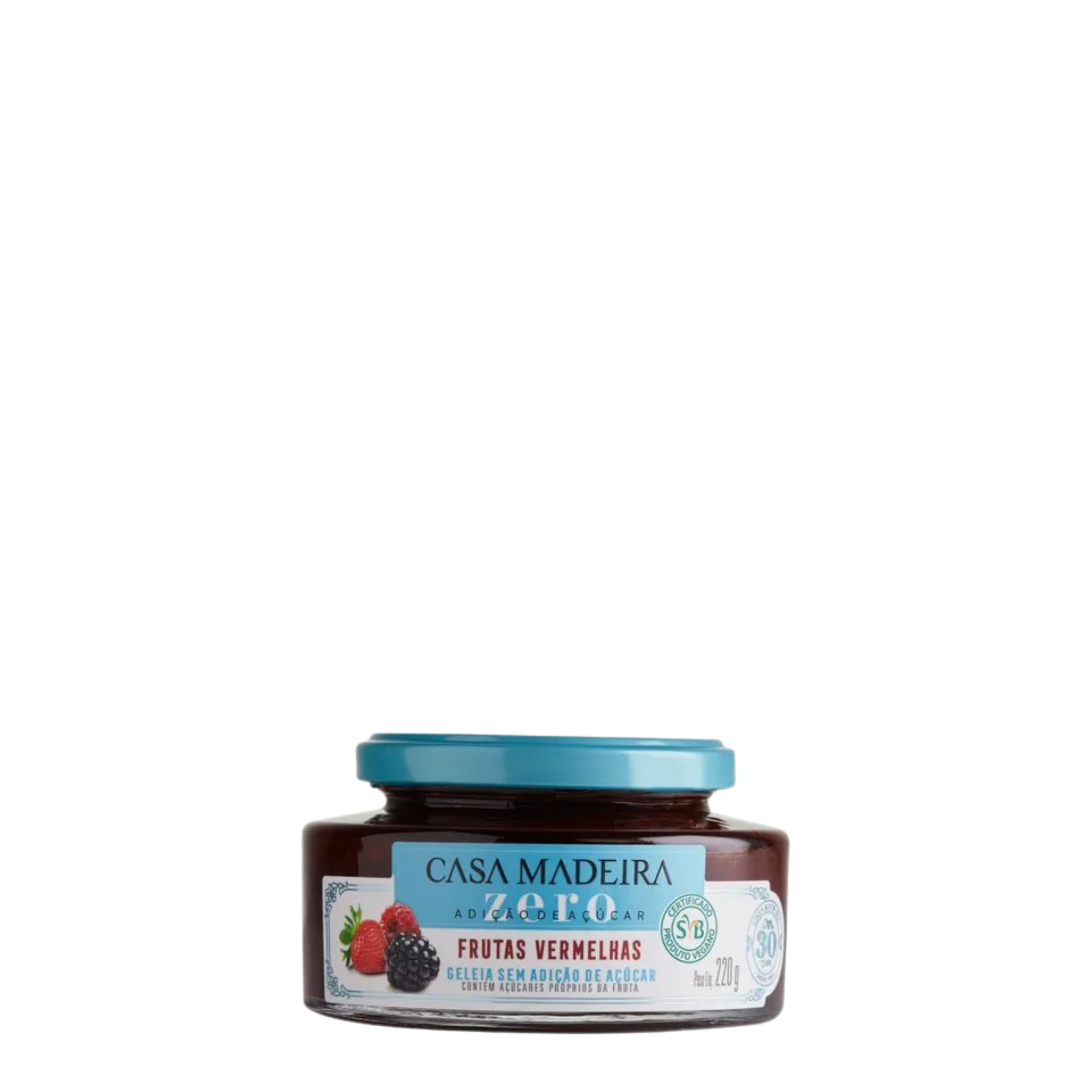 Geleia Casa De Madeira Sugar Free Frutas  Vermelhas  220g