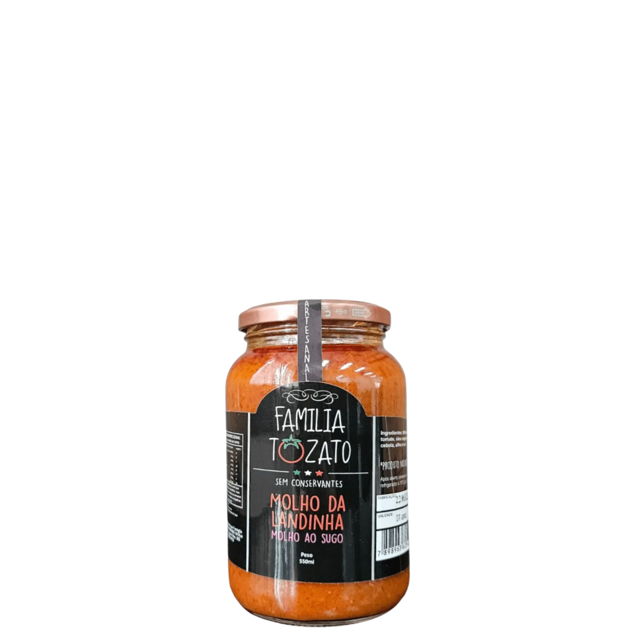 Molho Familia Tozato Ao Sugo 550ml