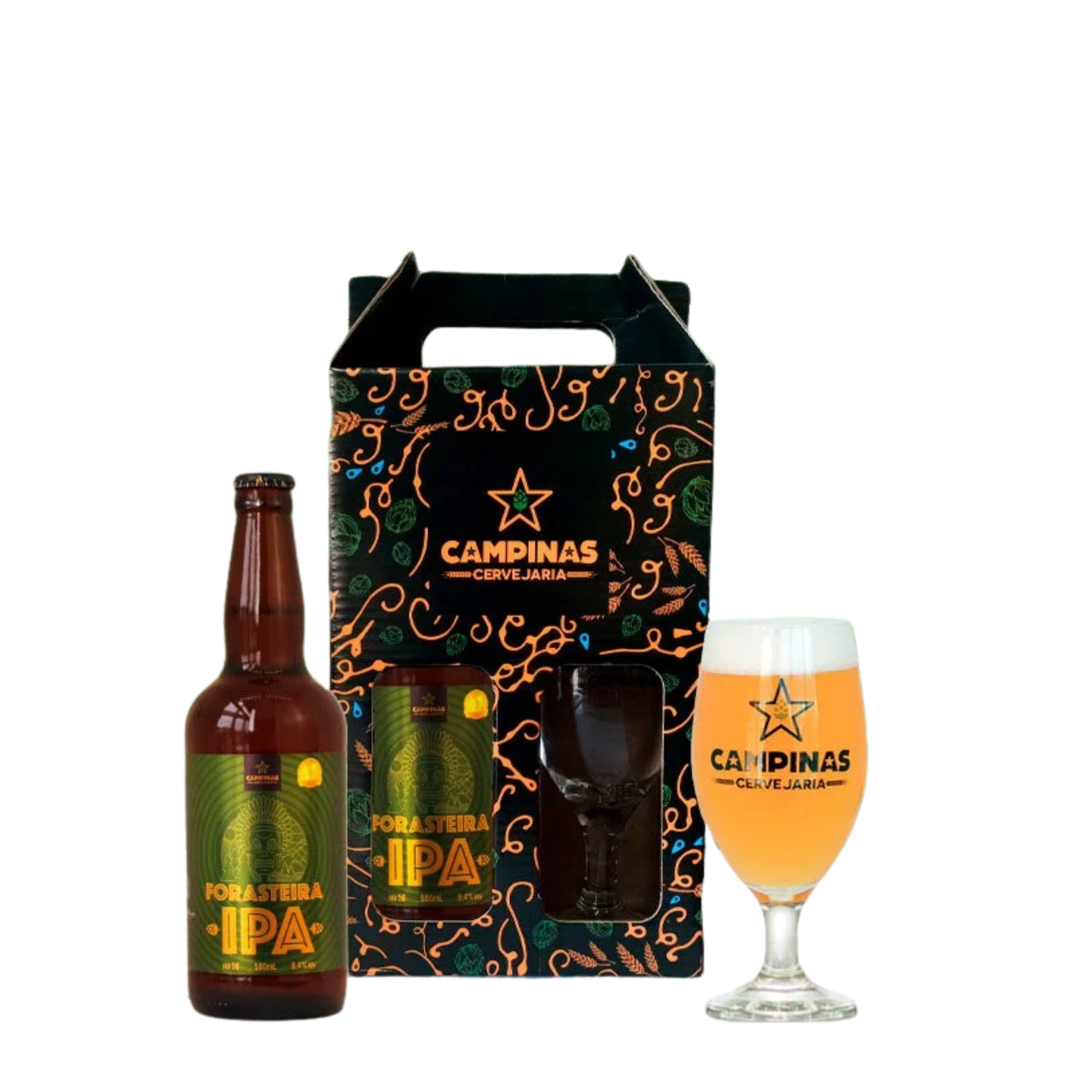Kit Cerveja Campinas Tank GF 500ml com Taça