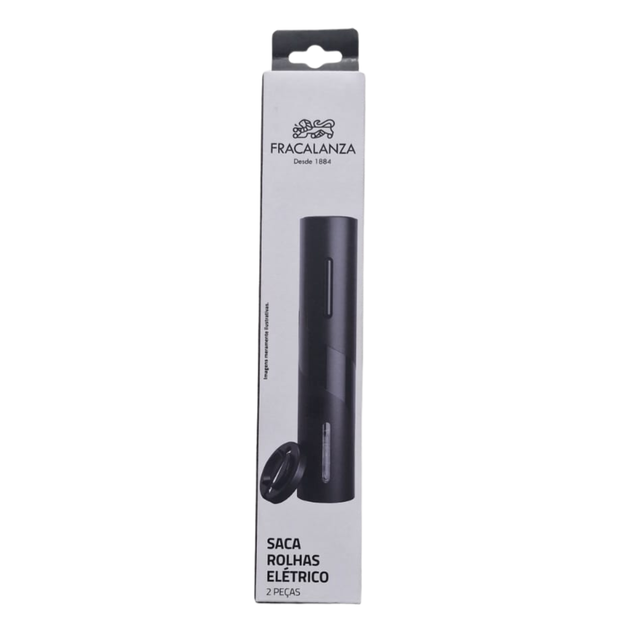 Saca-Rolhas Elétrico Fracalanza  2 Peças  Preto
